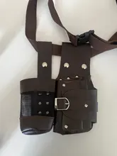 Herramientas de diseño para cuidado del cabello, paquete de cintura para tijeras de pelo, bolsa de peine, herramienta de peluquería, bolsa de botella de horquilla con cinturón extraíble