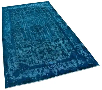143x251 Cm Turquoise Handmade Over Dyed Rug-5x8 Ft
143x251 Cm Turquoise Handmade Over Dyed Rug-5x8 Ft
