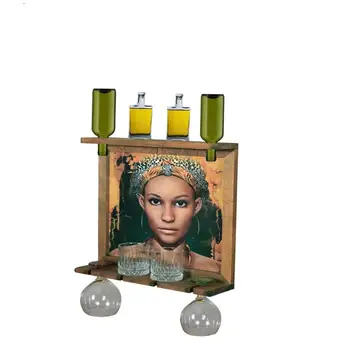 Wall Art Picture Wooden Wine Rack Bottle Organizer Holders Beer Whiskey Bottle Bar Home Party Kitchen Salon Accessory 
Wall Art Picture Wooden Wine Rack Bottle Organizer Holders Beer Whiskey Bottle Bar Home Party Kitchen Salon Accessory