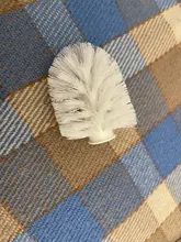 Escobilla limpieza inodoro, cabezal blanco, herramienta de baño, 1 reemplazo para PC, buena calidad, la mejor promoción