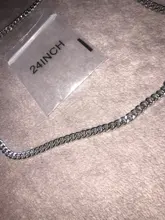 Necklace Jewelry Rope-Link Rappers-Chain Cuban Hip-Hop Stainless-Steel Gold-Silver-Color