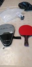 Huleson-raqueta de Ping Pong de entrenamiento, Nano carbono 9,8, para ataque rápido