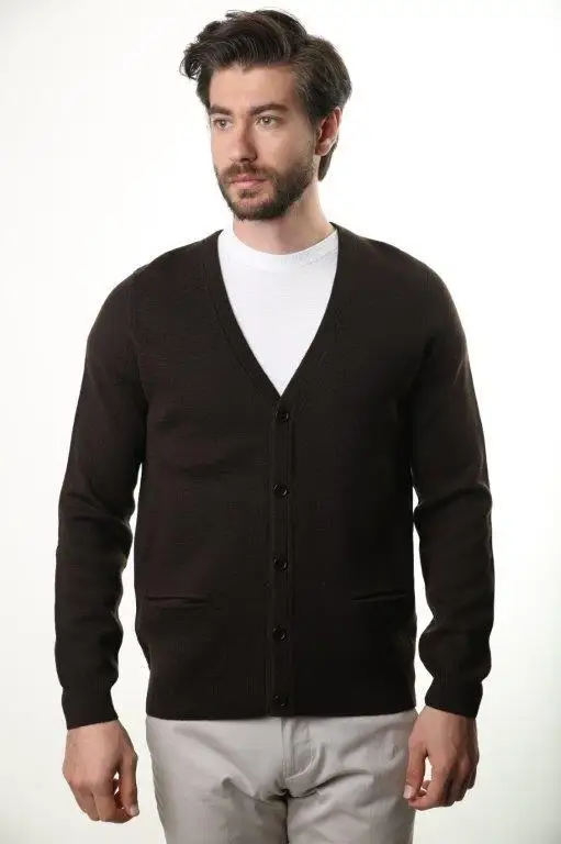 Sweater V Collar Long Sleeve Buttoned Steel Mesh Men 'S Cotton Wool Winter Cardigan 3367
Sweater V Collar Long Sleeve Buttoned Steel Mesh Men 'S Cotton Wool Winter Cardigan 3367