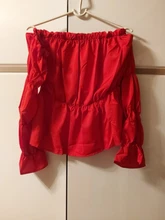 Hirigin-Blusa de Chifón con hombros descubiertos para oficina, camisa Sexy plisada de Color liso para mujer, 2020