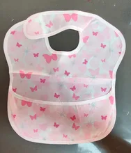 Pechera de poliéster para bebé, babero de alimentación impermeable con colector de comida, Baberos lavables para bebés Unsex, 4 paquetes