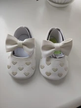 Zapatos de piel sintética para bebé recién nacido, primeros pasos, Princesa, lazo en forma de corazón