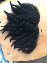 Pelo trenzado Afro Kinky Twist Crochet Marley, trenzas de ganchillo rizado Marley, extensiones de cabello sintético corto de 8 pulgadas