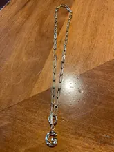 Collar con inicial de letra mayúscula para mujer, collar con colgante de alfabeto de A-Z dorado, Hip-Hop, cadena gruesa, hebilla OT