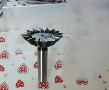 Cortadora de cola de pato HSS, fresa de extremo recto de 10-60mm, 45/55/60 grados, HSS, Router, broca, HSS, 1 ud.