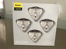 Solar-Light Wall Pir-Motion-Sensor Exterior Garden Baseus Outdoor Home Waterproof LED
