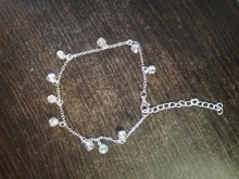 Tobillera de cristal con colgante Vintage para mujer, cadena de eslabones, Bohemia, Color dorado y plateado, para botas, joyería para pies, 2018