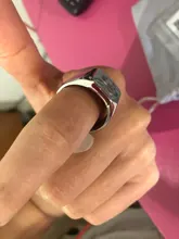 Anillo con iniciales Retro de Vnox para hombre, sello pesado voluminoso de 18mm, banda masculina, letras de acero inoxidable, regalo de joyería personalizado para él