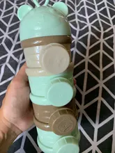 Caja portátil de almacenamiento de alimentos para bebé, caja de 3/4 capas de oso, Rana, cereales esenciales, dibujos animados, leche en polvo, envase de aperitivos