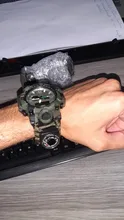 Reloj militar de camuflaje para hombre, pulsera de cuarzo LED resistente al agua hasta 50m, para deportes al aire libre, brújula, termómetro, reloj de emergencia