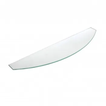 Case with 5 shelves tempered glass with curved profile-style decorative finish in transparent glass and 15
Case with 5 shelves tempered glass with curved profile-style decorative finish in transparent glass and 15