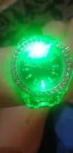 Reloj de silicona para señora, cronógrafo deportivo, luminoso, LED, para exteriores