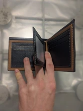 Cartera de moda para hombre, monedero ultradelgado e informal, con varias tarjetas de posición, bolso de mano plegable portátil