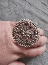 Anillos grandes Steampunk para mujer, diseño de colores oro antiguo, sortijas de dedo medio de Hip-hop, joyería ajustable para fiesta