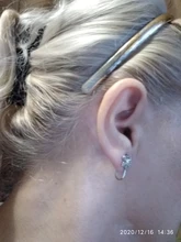 Pendientes de Clip de copos de nieve de estilo coreano para mujer, pendientes sin Piercing de cristal, joyería de moda 2020, pendiente sin orificio de oreja