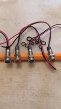 Luz indicadora de advertencia LED de Metal, resistente al agua IP67, lámpara de señal, cable piloto de 3V, 5V, 12V, 24V, 110V, 220V, 6/8/10/12/16/19/22mm, 1 Uds.