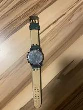 Reloj analógico de cuarzo con fecha de Cuero militar para hombre, pulsera de reloj resistente al agua masculino, regalos decoración fiesta
