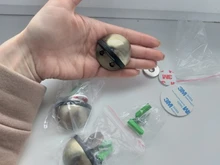 Tope de puerta magnético de goma de acero inoxidable, soportes de puerta ocultos con pegatina antiperforación, topes de puerta sin clavos montados en el suelo