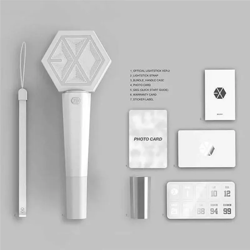 

EXO Concert Light Stick Fans Supporting Glow Lightstick Kpop Gift Collection BAEKHYUN D.O. KAI SEHUN XIUMIN SUHO LAY EXO