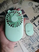 Mini ventilador portátil de mano para viaje y oficina, ventiladores de sobremesa recargables con USB, 3 modos ajustables, para verano, 1 unidad