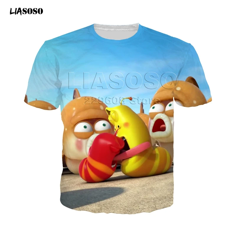 LIASOSO Summer New men&women Sweatshirt 3D Print Cartoon Anime Hilarious larva Short Sleeve T-shirt Fashion Funny child pullover
LIASOSO Summer New men&women Sweatshirt 3D Print Cartoon Anime Hilarious larva Short Sleeve T-shirt Fashion Funny child pullover