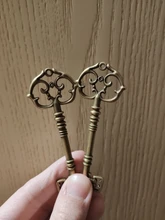 83x31mm 2pcs Bronce Verde Oro Colores Color plata antigua Llave chapada Hechos a mano Colgante: DIY para collar de pulsera