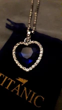 Colgante collar con corazón de Titanic de OCéANO AZUL corazón amor para siempre + bolsa de terciopelo