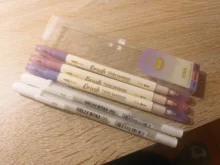 Sakura Gelly Roll Pen Liner, oro plata subrayador básico Color blanco, 05 Fine 08 Medium 10 Bold Drawing Paint Marker Art A6499