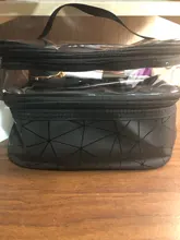 Bolsa de maquillaje transparente multifunción para viaje, organizador de artículos de tocador con diamantes de moda, resistente al agua, almacenamiento de maquillaje para mujer