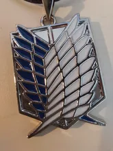 Ataque en collar de titanio alas de la libertad Eren Scout legión de guardia de la policía militar aprendiz escuadrón colgante Anime de la joyería
