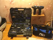 PROSTORMER-Juego de herramientas de mano para bricolaje, kit de herramientas para el hogar, conjunto de herramientas para carpintería, set de herramientas de reparación de automóviles, llave inglesa, destornillador de sierra, 198 uds.