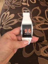 Reloj de pulsera deportivo Unisex, con pantalla Digital LED, funda cuadrada, informal, a la moda, regalo