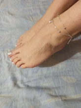 Tobillera plateada Bohemia S054 para mujer, pulsera de tobillo con corazón a la moda, cadena de pierna, joyería para pies de playa