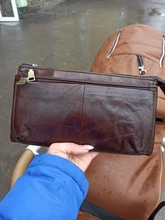 MISFITS-Riñonera de cuero de vaca para hombre, cangurera masculina pequeña, de estilo vintage, bolso de ajuste en el pecho, informal, para llevar el teléfono móvil