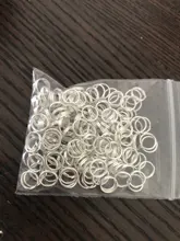 Unids/lote de anillos abiertos de 5, 6, 7, 8, 10, 12 y 14mm, doble bucle, conectores de anillos partidos de Color dorado para fabricación de joyas, 200