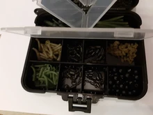 Unids/caja de equipo de pesca de carpa, Kit con ganchos giratorios, mangas antienredos, cuentas de tope, tornillo de cebo Boilie, accesorios, 420