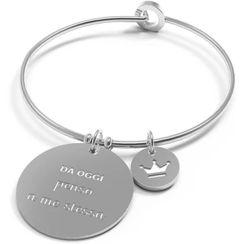 Woman jewelry bracelet 10 Good Propositi Bangles trendy item No. B4976
Woman jewelry bracelet 10 Good Propositi Bangles trendy item No. B4976