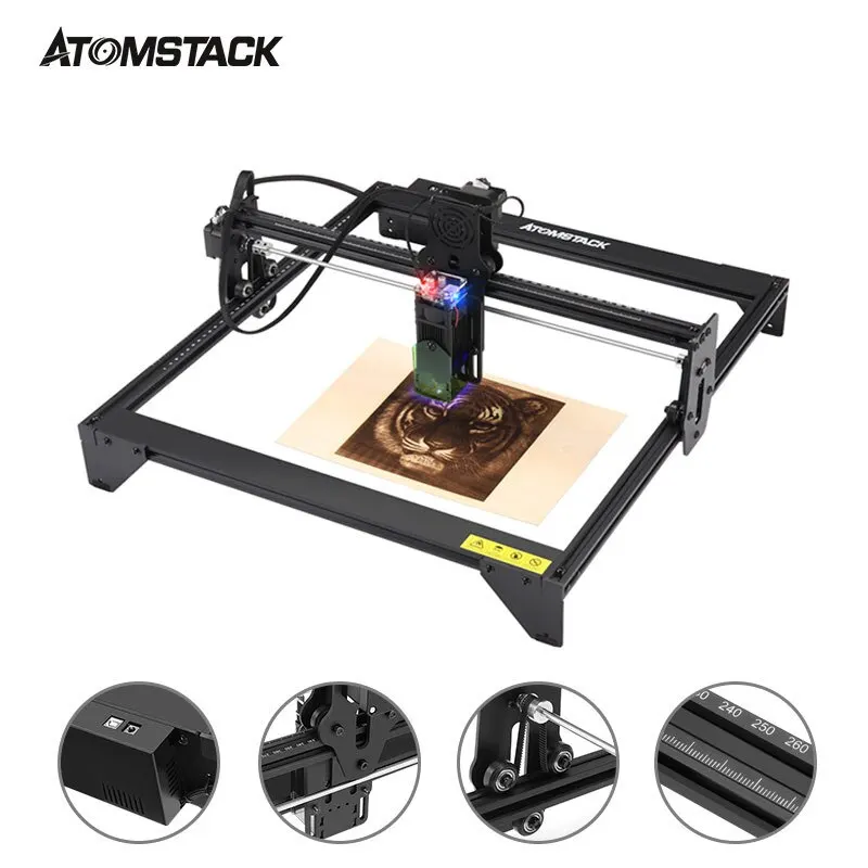 ATOMSTACK A5 20W Eye Protection Laser Engraver 410x400mm Carving Erea Full-metal Structure Quick Assembly Design Tool Carving
ATOMSTACK A5 20W Eye Protection Laser Engraver 410x400mm Carving Erea Full-metal Structure Quick Assembly Design Tool Carving