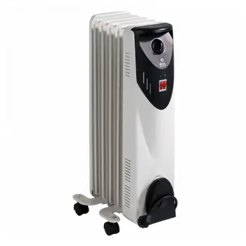 Oil-filled Radiator (5 chamber) Grupo FM RW-10 1000W White 
Oil-filled Radiator (5 chamber) Grupo FM RW-10 1000W White