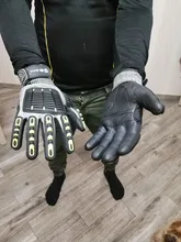 100% de alta calidad ANSI A5, resistente a Cortes, antigolpes, vibración, guantes mecánicos de trabajo de seguridad