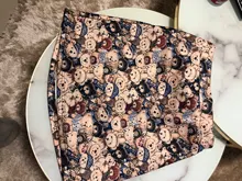 Faldas cortas de cintura alta para mujer, minifalda Kawaii holgado de talla grande con estampado de oso, estilo japonés, primavera y verano, 2021