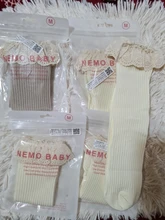 Medias hasta la rodilla de encaje con volantes para niños recién nacidos niñas, medias de princesa a la moda