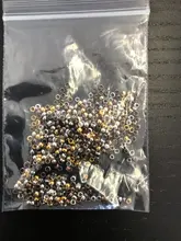 500 unids/lote oro rodio bola crimpado final cuentas Dia 2 2,5 3 mm tapón espaciador perlas para la fabricación de la joyería Diy resultados Accesorios