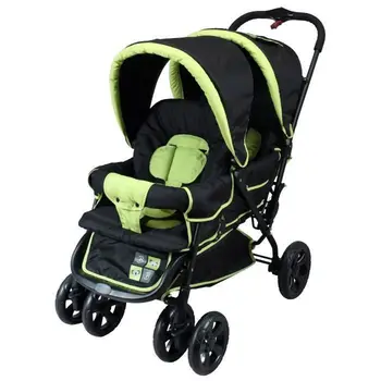 Stroller BABYWAY Double Tango II Black Green Anis
Stroller BABYWAY Double Tango II Black Green Anis