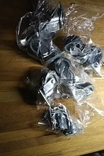 8 unids/set de ruedas para muebles de 50mm ruedas de ruedas giratorias con 360 grados de la placa superior ruedas de sillas de oficina