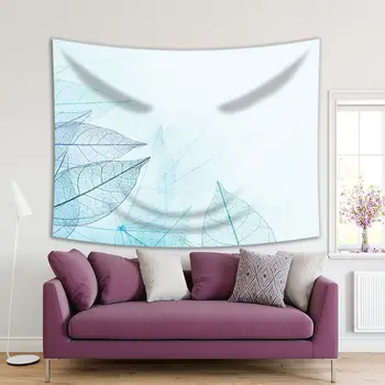 Tapestry Abstract Background with Skeleton Leaves Soft Color Monochrome Artwork Blue and White
Tapestry Abstract Background with Skeleton Leaves Soft Color Monochrome Artwork Blue and White